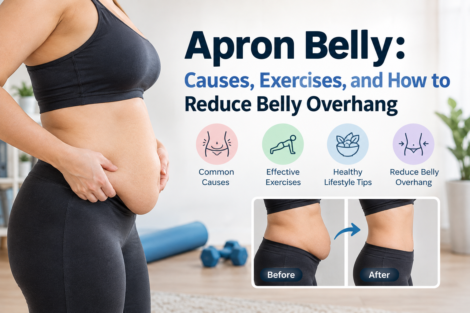 Apron Belly: Causes, Exercises, and How to Reduce Belly Overhang