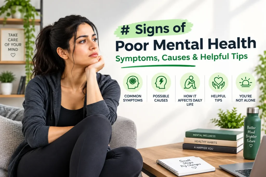 Signs of Poor Mental Health: Symptoms, Causes & Helpful Tips